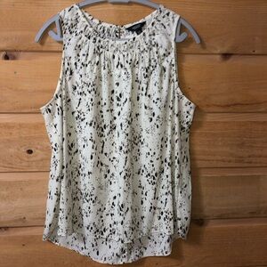 Sleeveless animal print like blouse Simply Vera size XXL